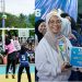 Anggota DPRD Luwu Timur Erni Malape menghadiri final Turnamen Bola Voli Ibas Cup 2026 di Desa Ledu-Ledu, Senin (13/07/2026).