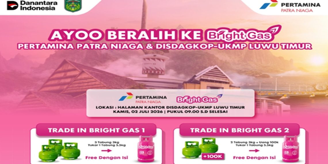 Agenda program program Trade In Bright Gas yang digagas Disdagkop-UMKP Luwu Timur.