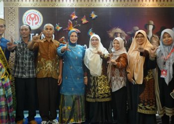 Rombongan Dekranasda Luwu Timur saat menghadiri HUT ke-46 Dekranas di Trans Studio Mall Makassar, Jumat (10/06/2026). Foto: Kominfo-SP