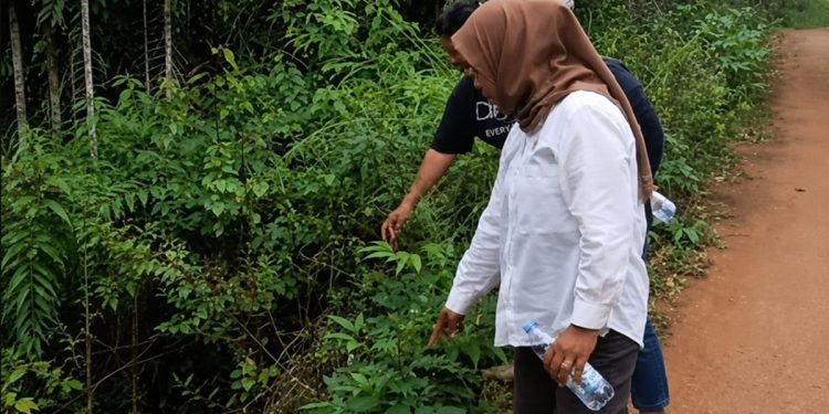 Peninjauan lokasi longsor Jalan Kawata, Kamis (11/06/2026). Foto: IST