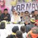 Karnaval Budaya dalam rangka memeriahkan Hari Jadi ke 23 Kabupaten Luwu Timur yang berlangsung di kawasan Anjungan Sungai Malili, Rabu (3/6/2026).