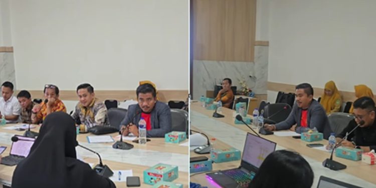Pertemuan sejumlah anggota DPRD Luwu Timur dengan BKAD Sulsel di Makassar, bahas evaluasi pelaksanaan APBD Lutim 2025, Senin (20/07/2026). Foto IST