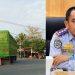 Kadishub Luwu Timur, Syahmuddin mengingatkan sanksi tegas bagi sopir truk yang nekat melanggar rambu lalin di Jalan Sangkuruwira Wotu. Foto: Jaeja.id