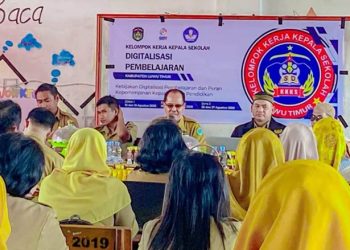 Kegiatan Bimtek Digitalisasi Pembelajaran K3S Luwu Timur zona 1 berlangsung di SDN 175 Kawarasan, Tomoni, 18-19 Agustus 2026.