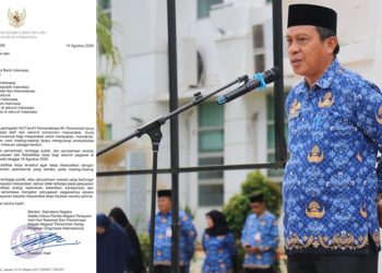 Sekda Luwu Timur, Ramadhan Pirade menjelaskan maksud surat Mensesneg yang banyak disalah artikan public sebagai cuti Bersama pada 18 Agustus 2026.