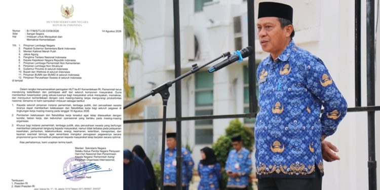 Sekda Luwu Timur, Ramadhan Pirade menjelaskan maksud surat Mensesneg yang banyak disalah artikan public sebagai cuti Bersama pada 18 Agustus 2026.