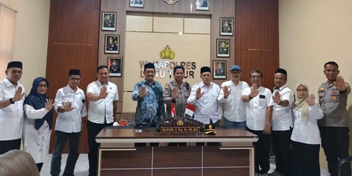 Dewan Pendidikan Luwu Timur dan Polres Luwu Timur membangun sinergi melindungi pelajar dari ancaman narkotika. Foto: IST