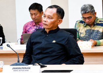 Wakil Ketua DPRD Luwu Timur, Jihadin Peruge mendampingi Pemkab Luwu Timur konsultasi ke Komnas HAM RI, Jumat (17/07/2026).