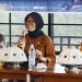Kepala Diskominfo-SP Luwu Timur, Andi Tabacina Akhmad, membuka Pelatihan MC dan Public Speaking bagi Pengurus TP-PKK Desa Balantang dan Aparat Desa Tahun 2026 di Wisma Golden House, Malili, Kamis (23/07/2026). Foto: Warta Lutim