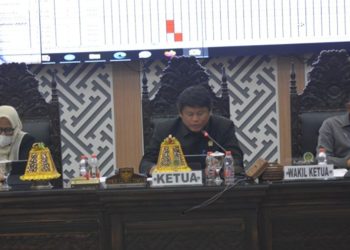 Rapat paripurna DPRD Luwu Timur membahas rencana kerja tahun anggaran 2027, Rabu (22/7/2026).