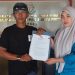 Koordinator Investigasi LSM Progres, Ahmad melaporkan mantan Bupati Luwu Timur, Budiman ke Kejari Luwu Timur terkait kasus Islamic Center, Rabu (16/09/2026). Foto: IST