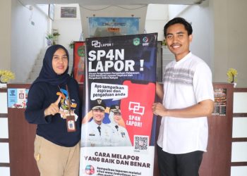 Perluas Akses Pengaduan, Diskominfo-SP Sebar Banner SP4N-LAPOR! ke Kecamatan dan Desa