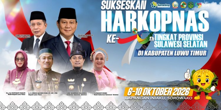 3.000 Tamu Diprediksi Hadir di Harkopnas Sulsel, Lutim Siapkan Sambutan Terbaik