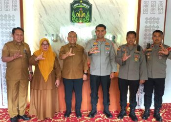 Bangun Komunikasi, Bupati dan Wabup Lutim Silaturahmi dengan Kapolres Baru Luwu Timur