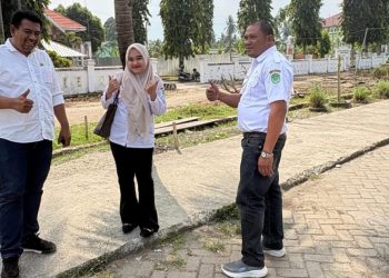 Monitoring di Dapil IV, Anggota DPRD Lutim Tinjau Lahan Kantor Camat Tomoni