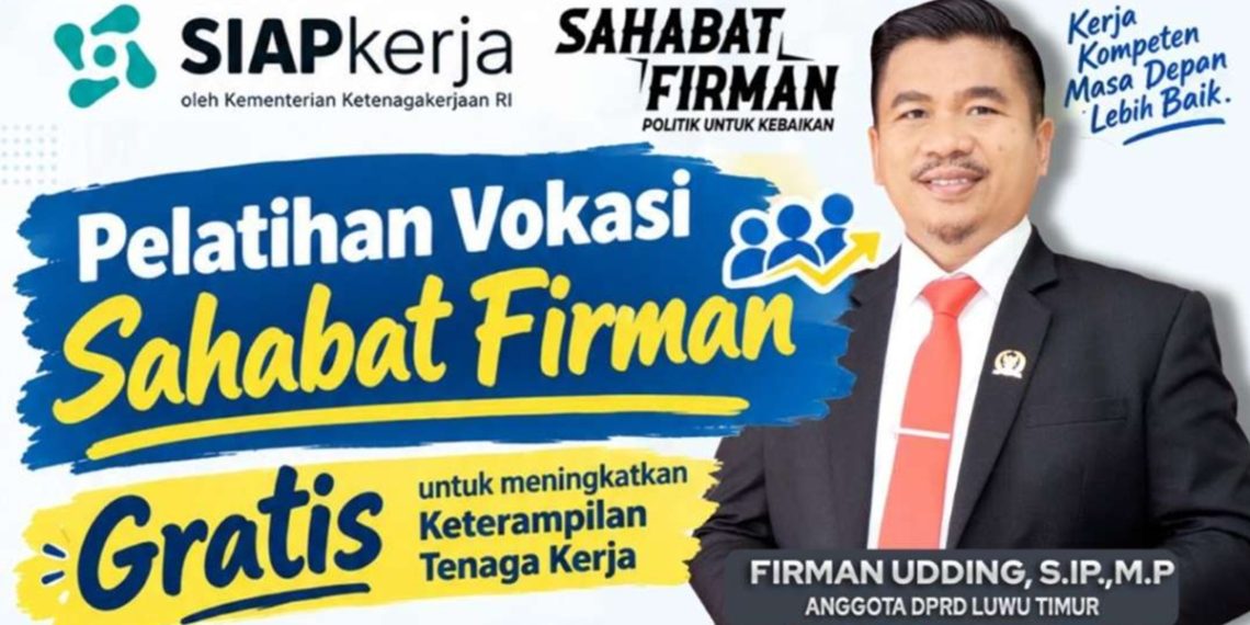 Pelatihan Vokasi Sahabat Firman Buka Peluang Kerja dan Usaha bagi Warga Lutim