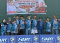 Kontingen pickleball Luwu Timur meraih dua medali dari ajang ekshibisi Porprov Sulsel 2026, Jumat (23/10/2026). Foto: IST